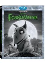 FRANKENWEENIE BLU-RAY 3D + BLU-RAY + DVD