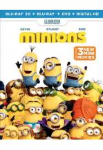MINIONS -BLU RAY 3D + BLU RAY + DVD -