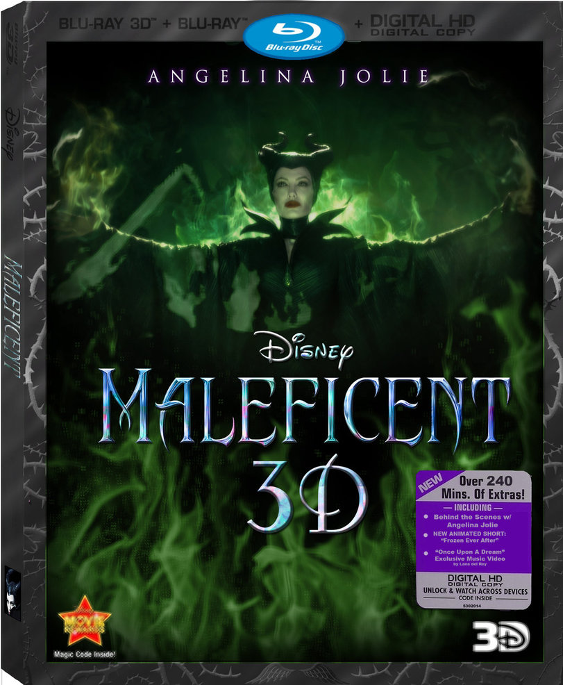 MALEFICA - MALEFICENT- BLU RAY 3D + BLU RAY